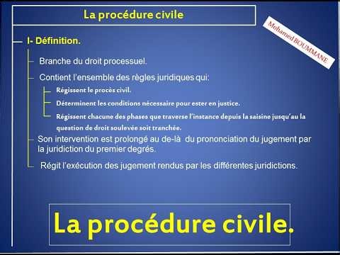Résumé de la procédure civile - épisode 5