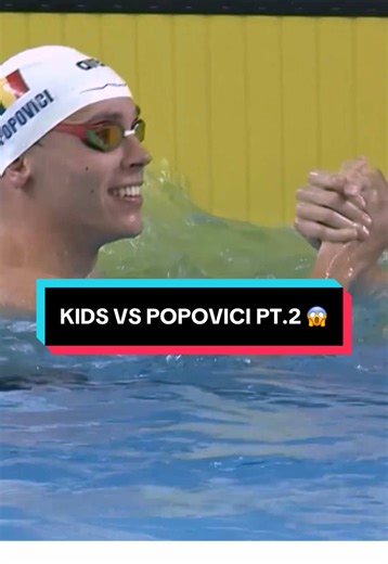 David Popovici Faces Young Star in Thrilling Swim Race