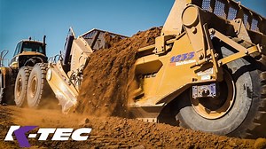 6.7K views · 64 reactions | K-Tec 1237 ADT Scraper Loading Red Soil in Australia | K-Tec Earthmovers | Facebook
