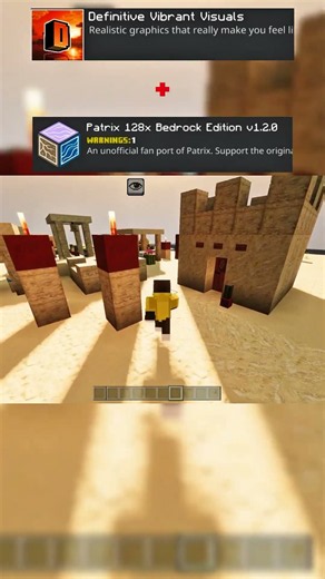 DEFINITIVE VISUALS PACK + PATRIX TEXTURE PACK FOR MCPE 1.26.32+ || #shaders​ #minecraft​ #mcpe​