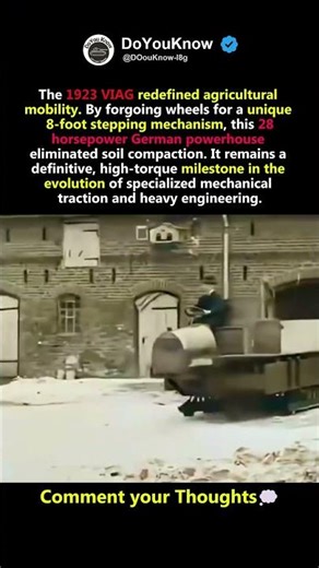 The Walking Tractor of 1923 #shorts