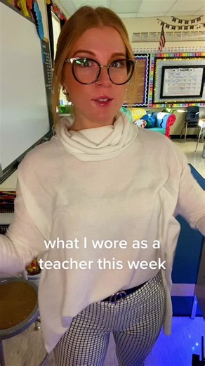 I teach third grade 🤪 #teachertok #teacheroutfits #ootw