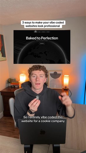 Here are 3 ways to make your vibe coded apps look professional. #vibecoding #coding