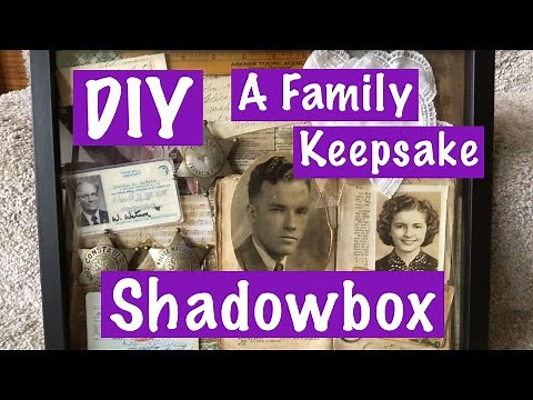 DIY A Beautiful Sentimental Family Keepsake Shadowbox