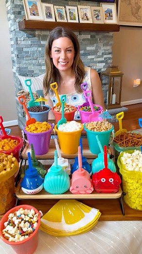 Summer Snack Mix Bar 🏖️😎☀️ #summerparty #summerinspiration #summerfood #partyideas #summertime | The Magnolia Mercantile