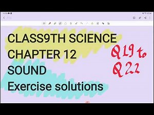 Class9th Science chapter 12 Sound Exercise Solutions Q19 to Q22