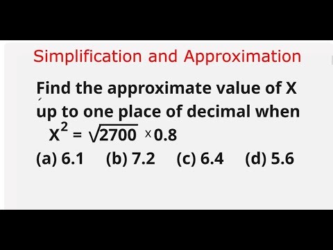 Simplification and Approximation | Question 11