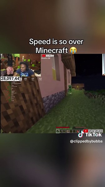 Minecraft making speed cry 😓#minecraft #viral #fyp #kaicenat #speed #crashout