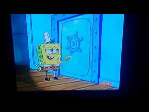 Squidward eats a lot of krabby patties and blows up