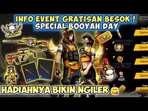 FREE FREEFIRE BOOYAH DAY EVENTS, FREE BUNDLE, LATEST GLOOWAL SKINS, AND OTHER FF UPDATES