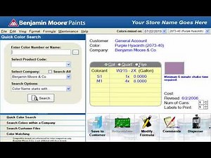 How to Dispense Colorants for an AT1600 Dispenser COLORx
