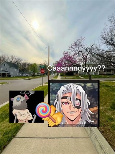 Inosuke likes candy:)