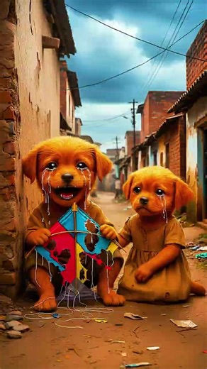 He Had Nothing… Until This Kite Changed Everything 🪁 | Surprise at the End #ai #story #puppy #Shorts