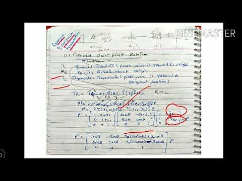 General pivot point rotation / composite transformation - lecture 32/ computer graphics
