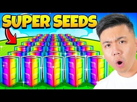 $0 To $1 Trillion Using ONLY SUPER SEEDS in Grow a Garden! (Roblox)