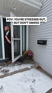 POV: You don’t smoke… so you step outside for a stress break with your emotional support instead 😂 #StressSnack #idontsmoke #SweetRelief #EmotionalSupportSnack | James Elmer