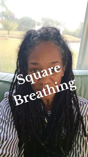 Square breathing is a gentle and empowering practice where you breathe in deeply for 4 seconds, hold that strength for 4 seconds, release it fully for 4 seconds, and rest in stillness for 4 seconds, creating a soothing rhythm to center your mind and uplift your spirit. #breathe #wellness #blackwoman #stress #calm #2025