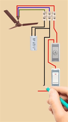 fan 220v ac control key wiring system fan install ka trarika