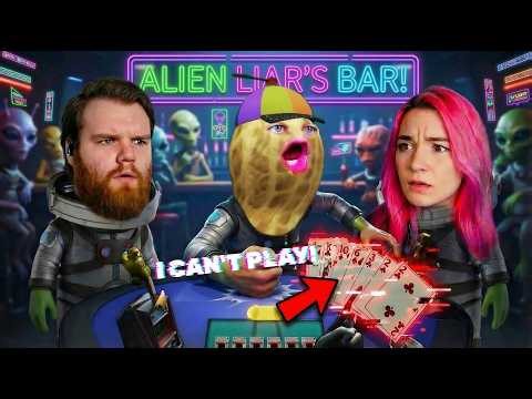 TheBurntPeanut Rage Quits Alien Liar's Bar! (Bogos Binted Game Breaking Bug)