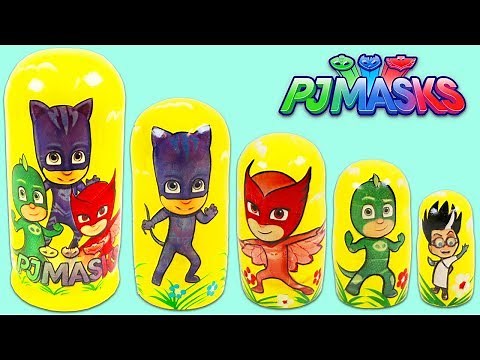 PJ MASKS Nesting Dolls Stacking Cups!