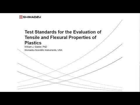 Test Standards for the Evaluation of Plastic Tensile and Flexural Properties ASTM D638 and ASTM D790