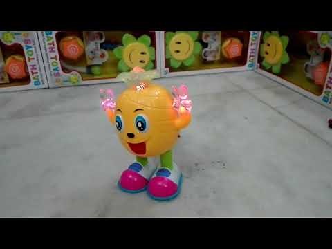 Dancing pineapple musical lights toy for kids rhyme