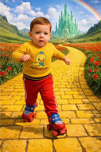 funny baby in Wizard Oz