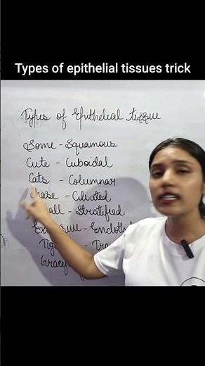 Easy Trick to Remember Types of Epithelial Tissue | Class 9 & 11 Biology | Bio Vista