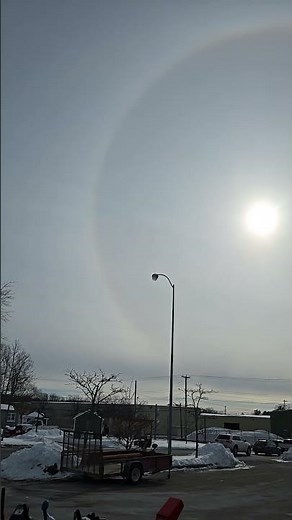 Rainbow around sun - mass coronal ejection ?? sunspot #anomalydetection #space space #sciencefacts