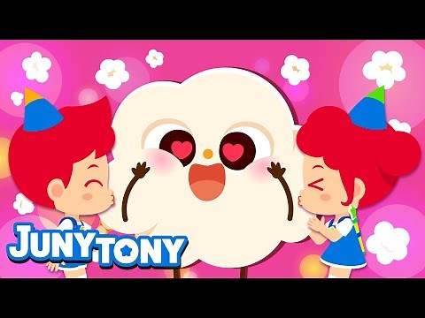 🍿Popcorn Pop, Pop! | 👃Buttery Smell of Popcorn | We Love Popcorn | Food Songs for Kids | JunyTony