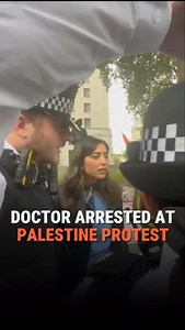 🚨 BREAKING: A UK doctor was arrested and released within 8 minutes at a protest for Palestine. Dr. Tamara and other healthcare workers were demanding Health Secretary Wes Streeting resign, citing his funding from pro-Israel lobby groups. This was deliberately done to intimidate people from speaking up. It failed. | CAGE International