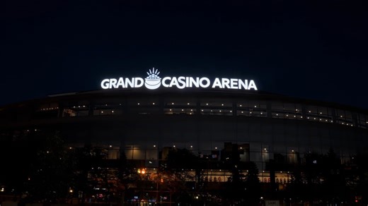 Another Look: Grand Casino Arena Sign Installation | Minnesota Wild