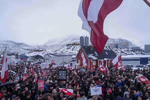 Greenland residents stage 'Stop Trump' protest as president continues threats