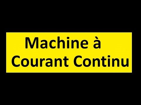 Machine à Courant Continu Partie 1