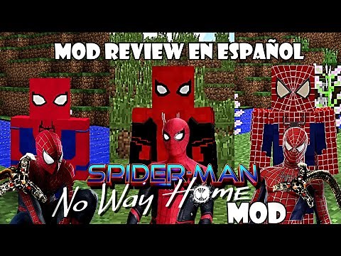 SPIDERMAN NO WAY HOME MOD en MINECRAFT // Se SPIDERMAN!!!! Minecraft JAVA MOD
