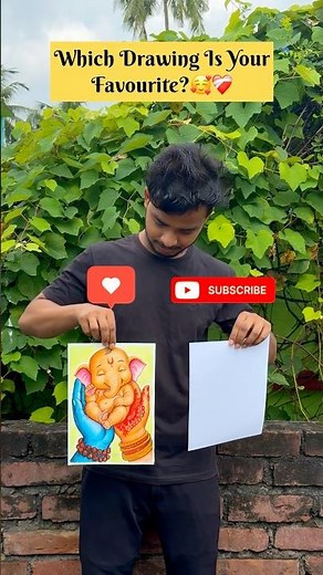 Ganesh Chaturthi Special Drawing ✍️ ❤️, Cute Ganpati Bappa Drawing #shorts #ganeshchaturthi #ganesh