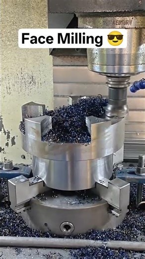 Face Milling #industry #machine #vmc #cutter #facemilling