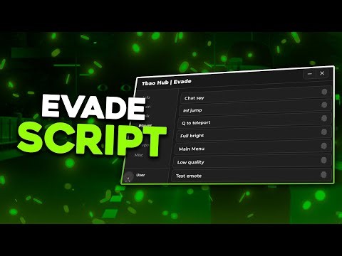 Evade Script | Auto Farm Money | Auto Bhop | ESP & More!