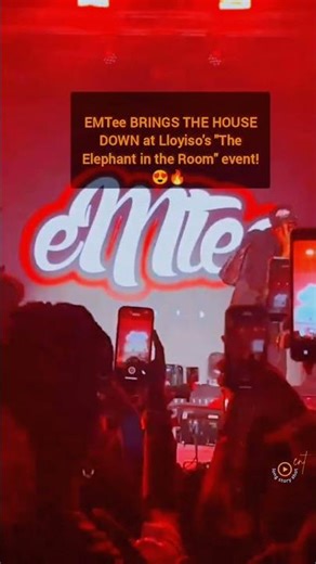 EMTee BRINGS THE HOUSE DOWN 😍🔥 #Emtee #Lloyiso #TheElephantInTheRoom #SouthAfricanMusic