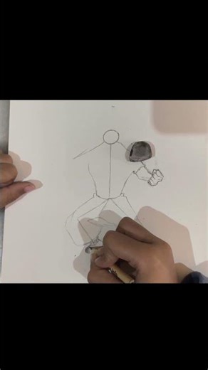 gojo full body drawing timelapse