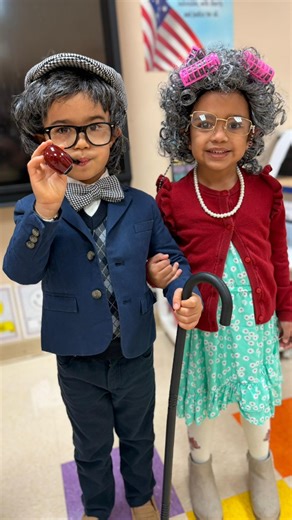 Yesterday we celebrated the 100th Day of School! Students in K3, K4, and Pre-Primary dressed as if they were 100 years old and spent the day doing activities around the number 100! Counting, beading, writing, dancing, and more - it was a SUPER day! #morethanaschool #conchitaespinosaacademy #miamiprivateschools #100thdayofschool #100daysofschool | Conchita Espinosa Academy