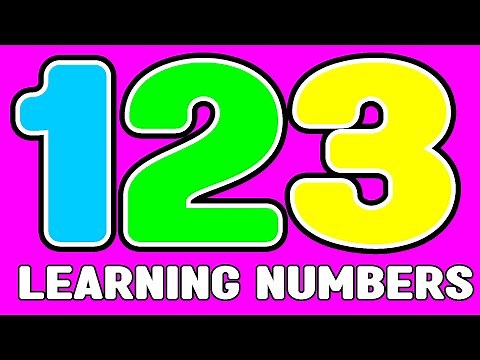 Learn 123 Number Names | 1 to 10 Counting Numbers | Preschool Learning Videos For 3 Year Olds