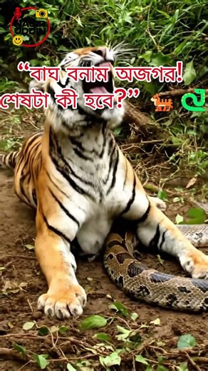 Tiger vs Giant Python! Shocking Jungle Encounter || #TigerVsPython #TigerEncounter #PythonSnake
