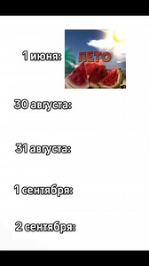 1 сентября — какие летние дни были 1 июня, 31 августа и 2 сентября?