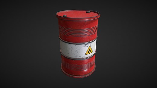 Oil Barrel - Download Free 3D model by EverZax