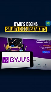 3 comments | Byju’s begins salary disbursements amid delay in payments for two months Watch  #ByjuRaveendran #Byjus #EdTech | moneycontrol.com | Facebook
