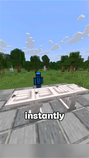 Cool bench style 😳 #minecraft