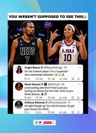 Kevin Durant and Anthony Edwards TEAM UP on Angel Reese? 😂#kevindurant #anthonyedwards #shorts