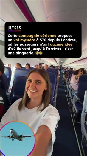 Cette compagnie aérienne propose un vol mystère à 57€ 😭