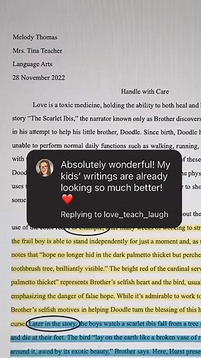 37K views · 220 reactions | Write the essay you want your students to...